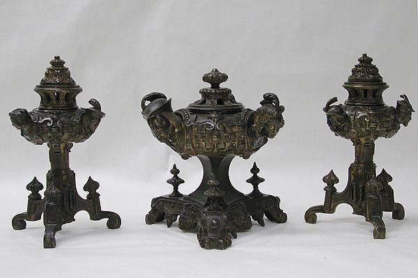Set of three pastille burners